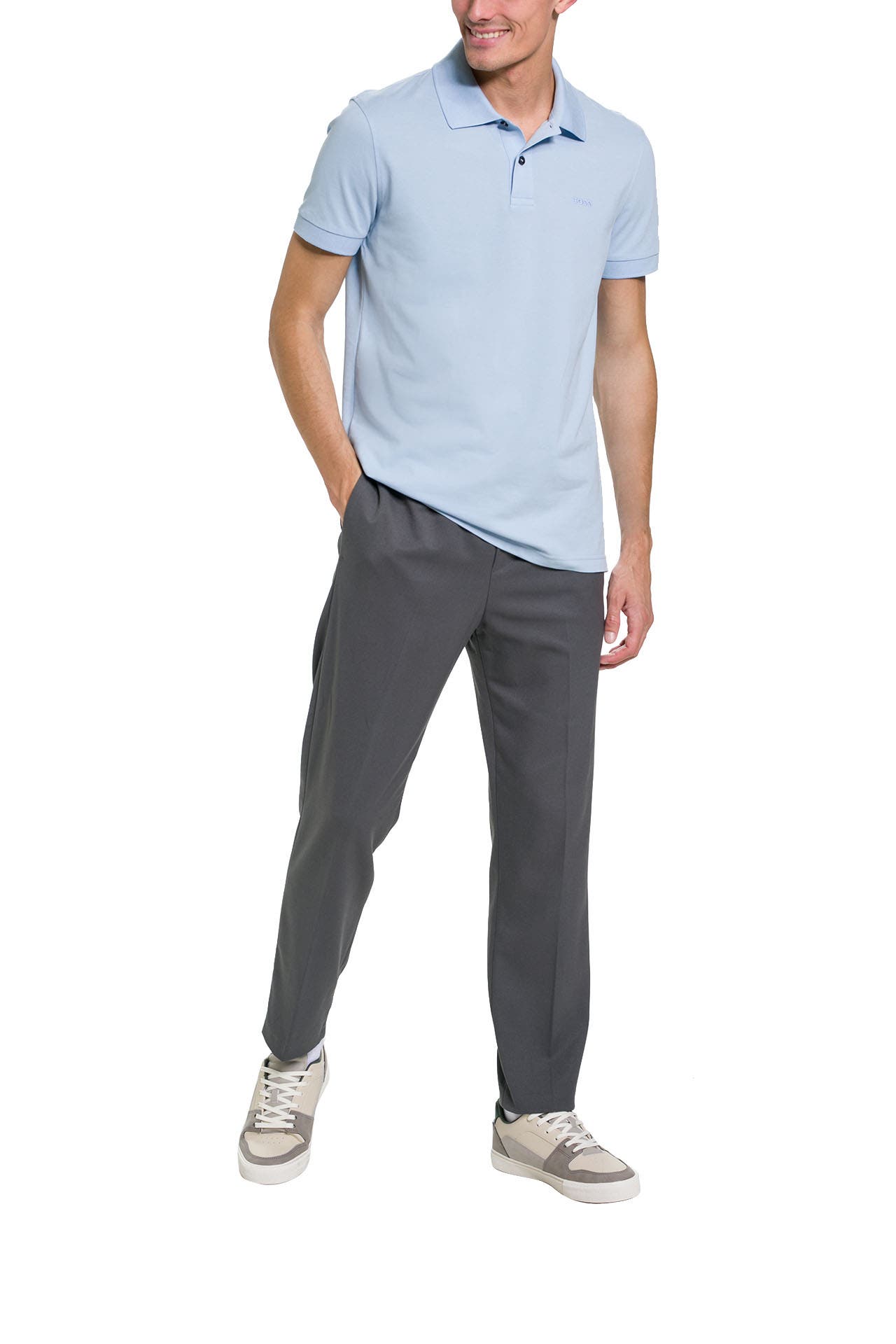 BOSS Polo-Shirt 'Firenze' hellblau, Bild 1