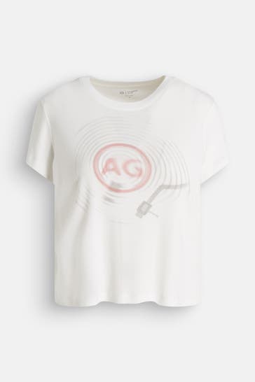 AG ADRIANO GOLDSCHMIED T-Shirt 'Sadie Crew' white