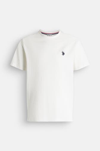 U.S. POLO ASSN. T-Shirt 'Sand' weiß