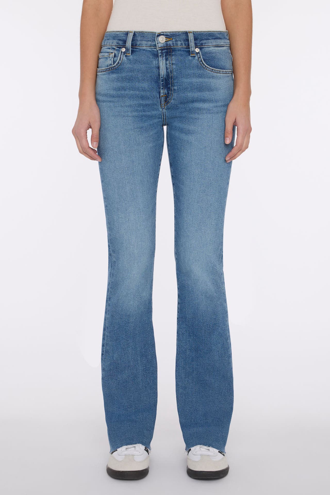 7 FOR ALL MANKIND Jeans blau bootcut, Bild 1