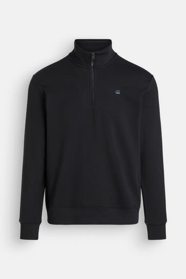 G-STAR Black half-zip sweater