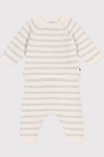 PETIT BATEAU Set: Strickpullover und Strickhose