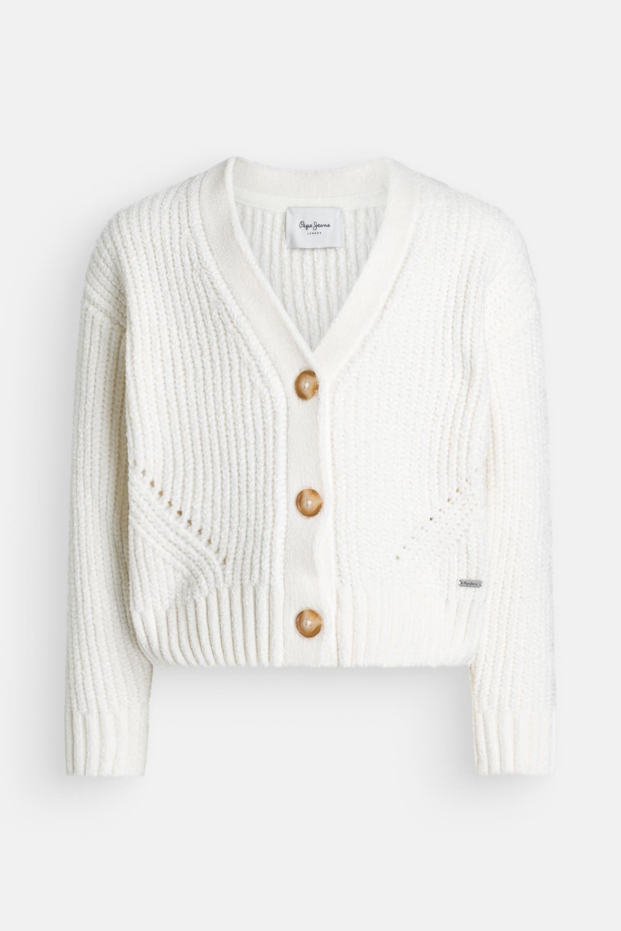 PEPE JEANS Strickjacke 'Willow Cardigan' weiß, Bild 1