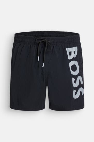 BOSS Badeshorts 'Octupus' schwarz