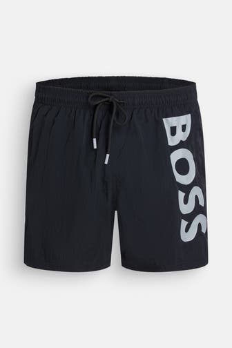 BOSS Badeshorts 'Octupus' schwarz