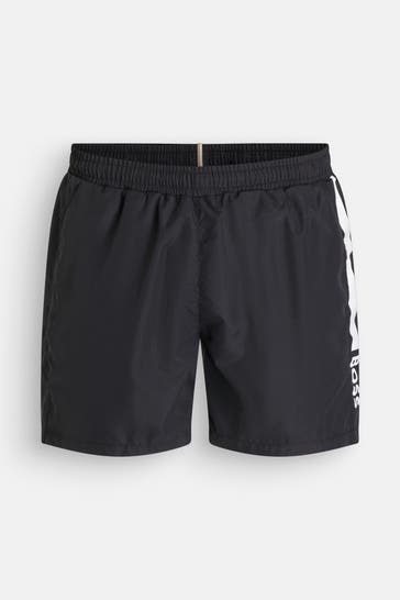 BOSS Badeshorts 'Dolphin' schwarz