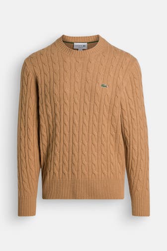 LACOSTE Wollpullover camel