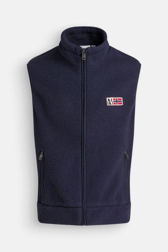NAPAPIJRI Fleece-Weste dunkelblau