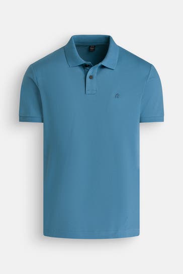 REPLAY Polo-Shirt azurblau