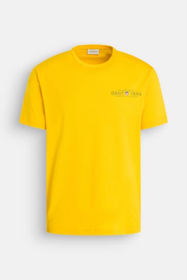 GANT T-Shirt sonnengelb