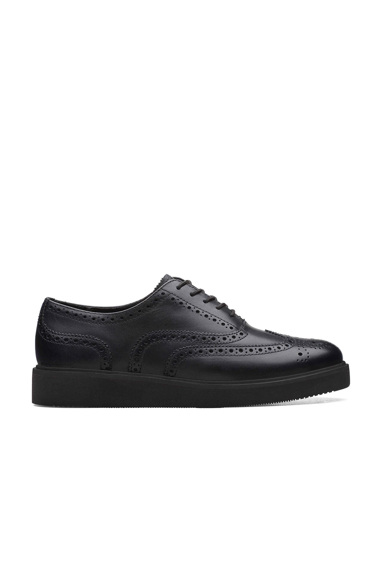 CLARKS Lederschnürer 'Glickly' schwarz, Bild 1