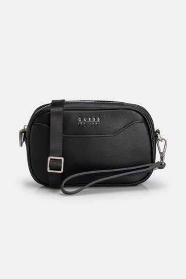 GUESS Umhängetasche 'Mestre' schwarz