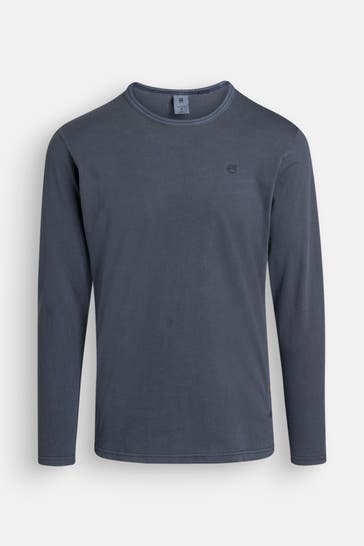 G-STAR Longsleeve 'Garment Dyed' navy