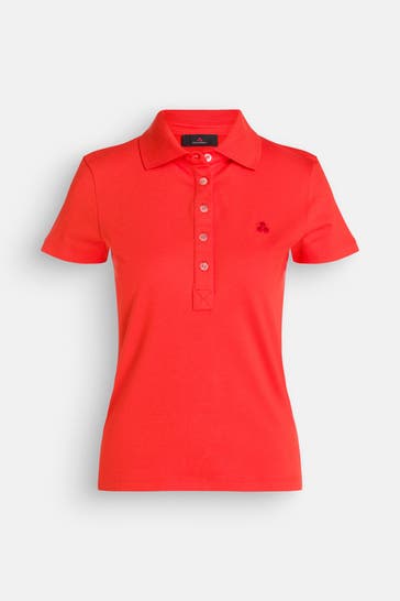 PEUTEREY Polo-Shirt orangerot