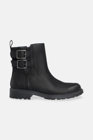 CLARKS Biker Boots 'Orinoco' schwarz