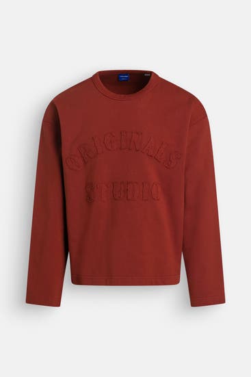 JACK & JONES - Sweatshirt rotbraun