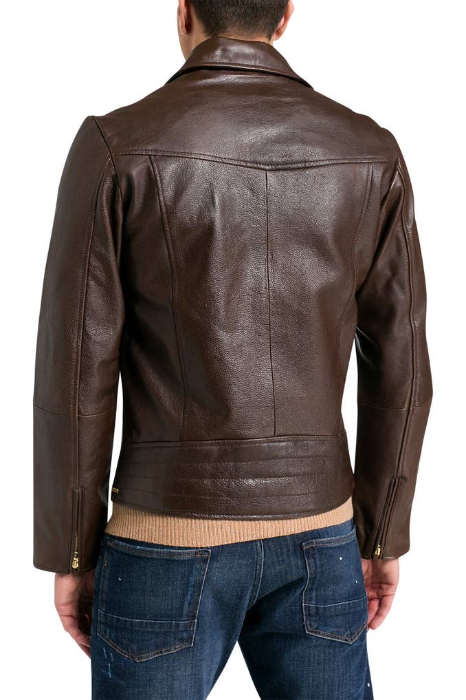 SCOTCH & SODA Lederjacke dunkelbraun » günstig online kaufen Outletcity