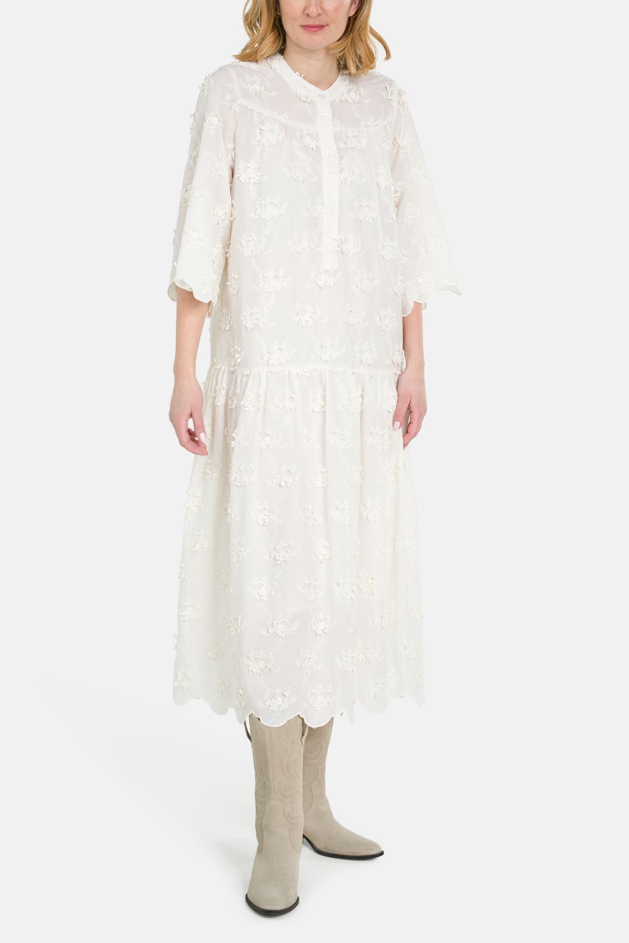 LOLLYS LAUNDRY Midikleid 'Timor' ecru, Bild 1