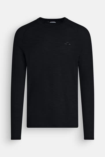 J.LINDEBERG SPORTSWEAR Longsleeve 'Brent' schwarz