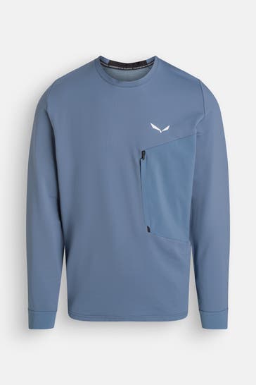 SALEWA Sweatshirt 'Puez' taubenblau