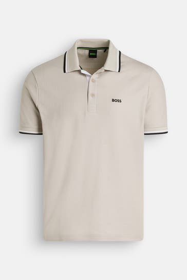 BOSS GREEN Polo-Shirt 'Paddy Pro' greige