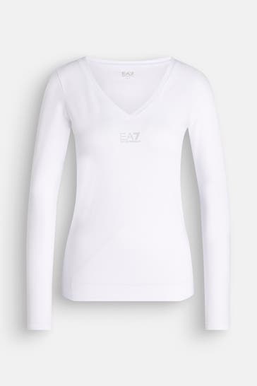 EA7 Longsleeve weiß