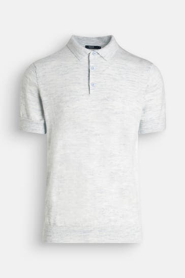 HECHTER Paris Strick-Polo hellblau