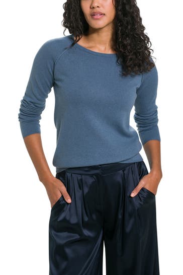 ROSEMUNDE Wollmix-Pullover 'Laica' graublau