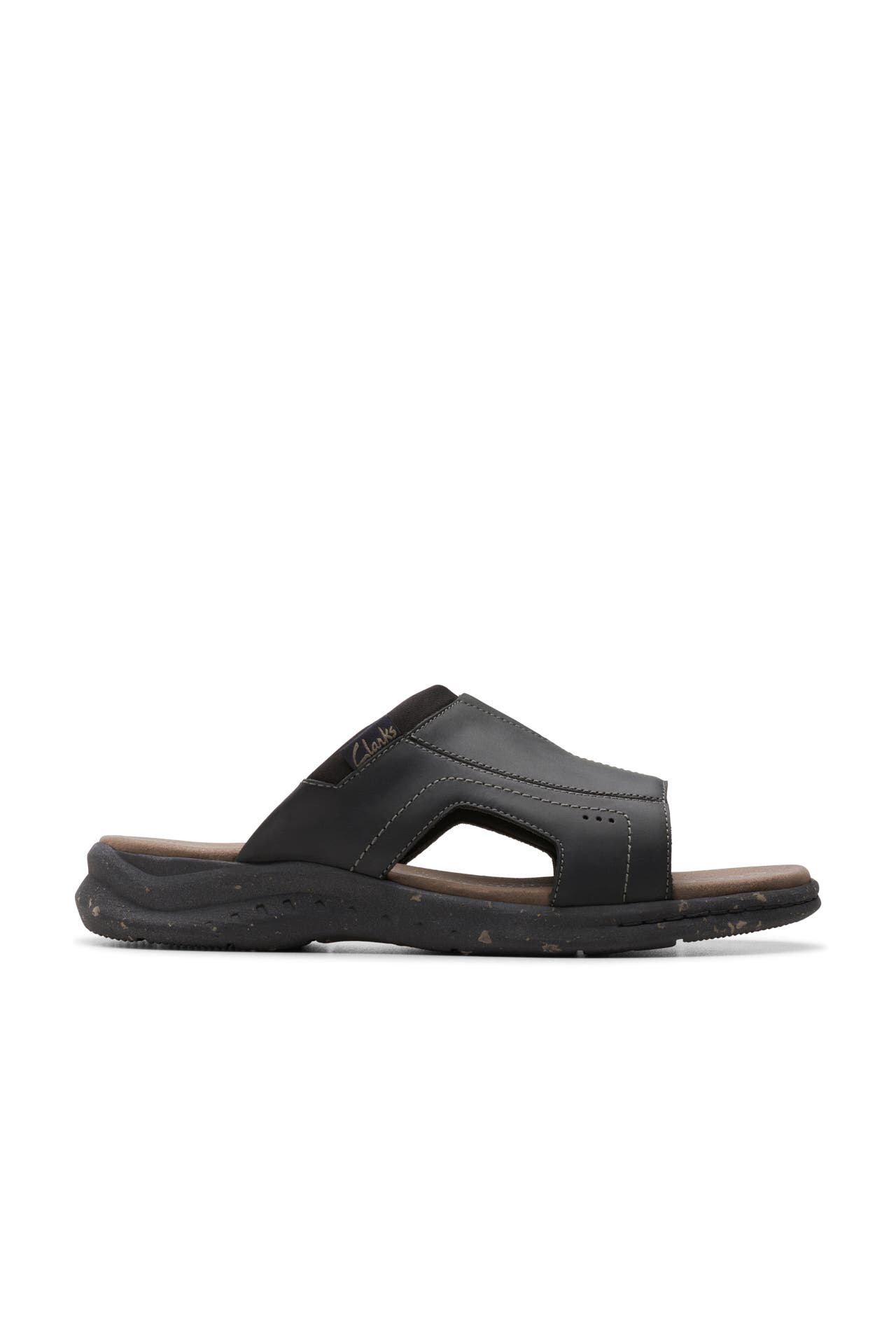 CLARKS Leder-Slides schwarz, Bild 1