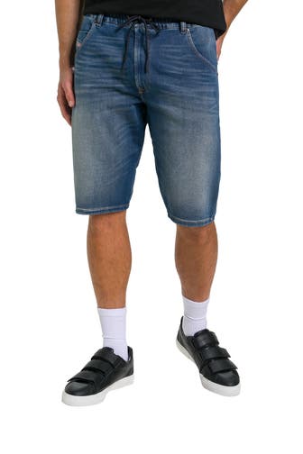 DIESEL Jeansshorts 'Krooshort Jogg' blau