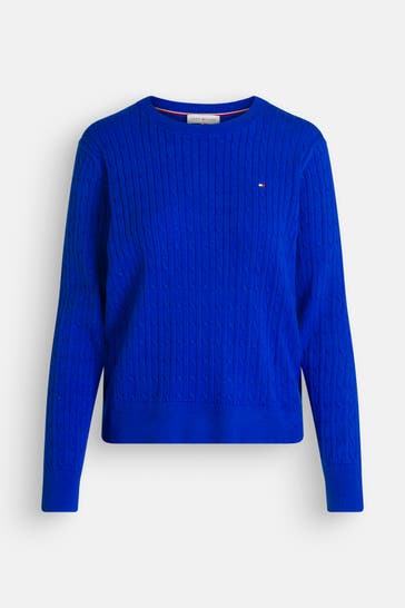 TOMMY HILFIGER Strickpullover royalblau