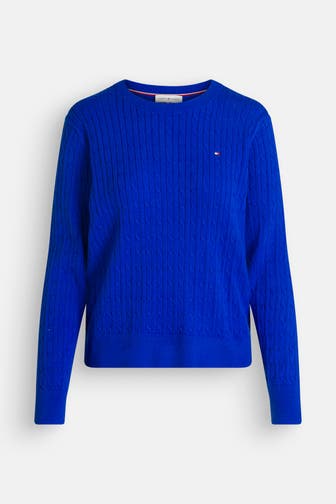 TOMMY HILFIGER Strickpullover royalblau