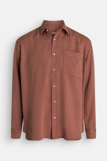 WOODBIRD Casual-Hemd rotbraun