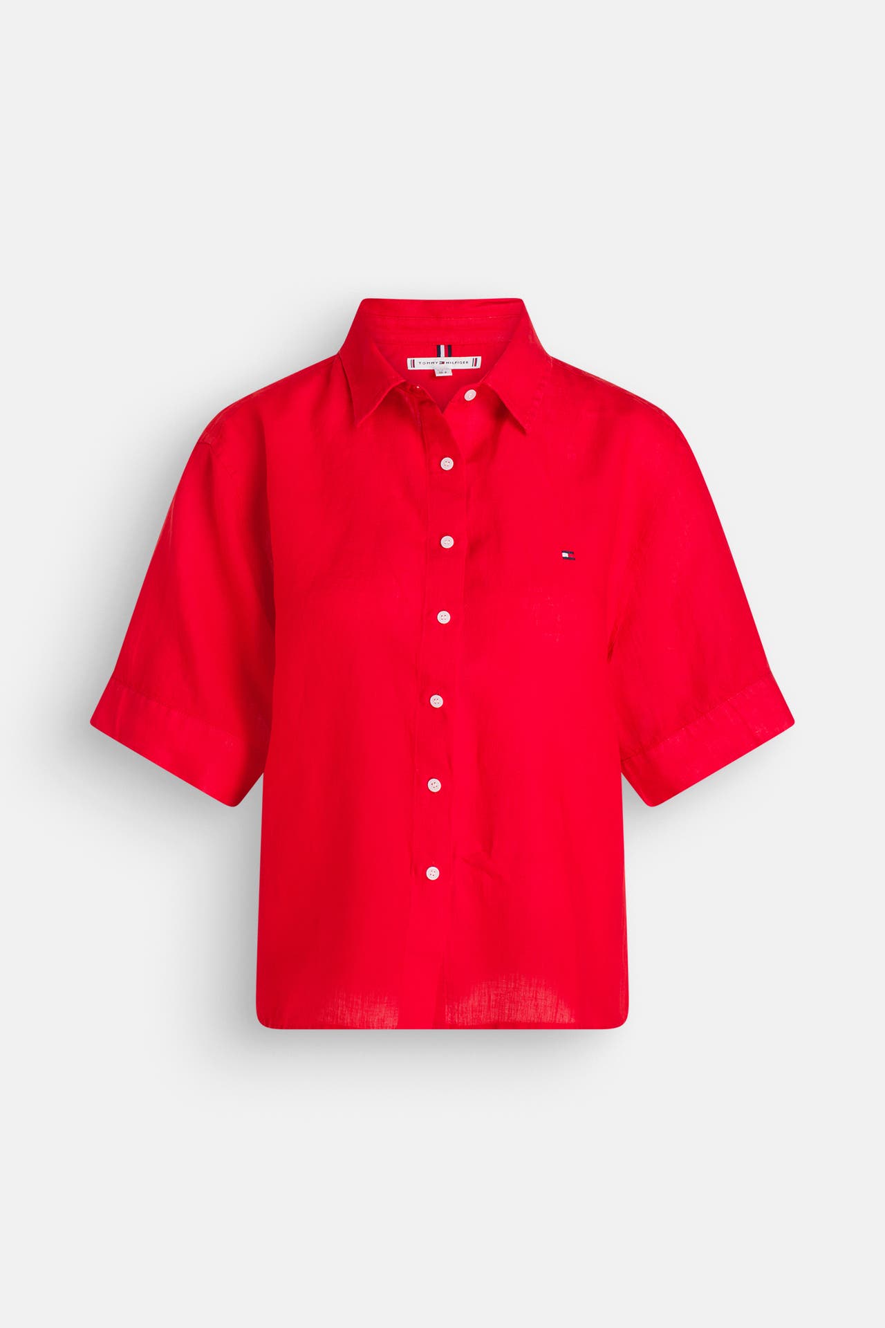 TOMMY HILFIGER Leinenbluse rot, Bild 1