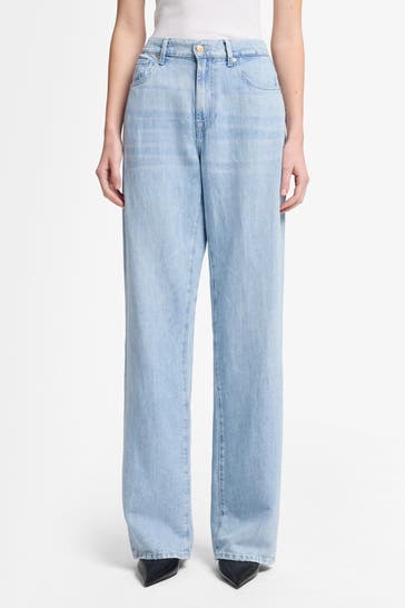 7 FOR ALL MANKIND Leinenmix-Jeans 'Tess Kansas' wide