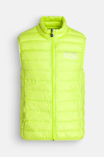EA7 Daunenweste neongrün