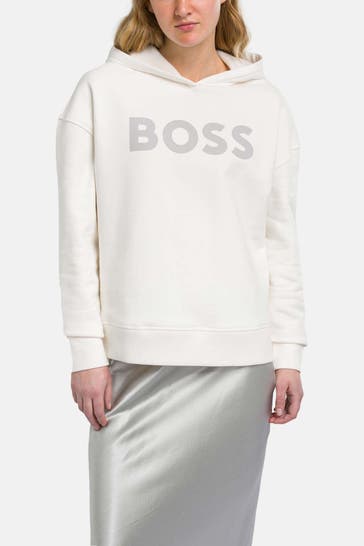 BOSS Hoodie 'Eriva' weiß