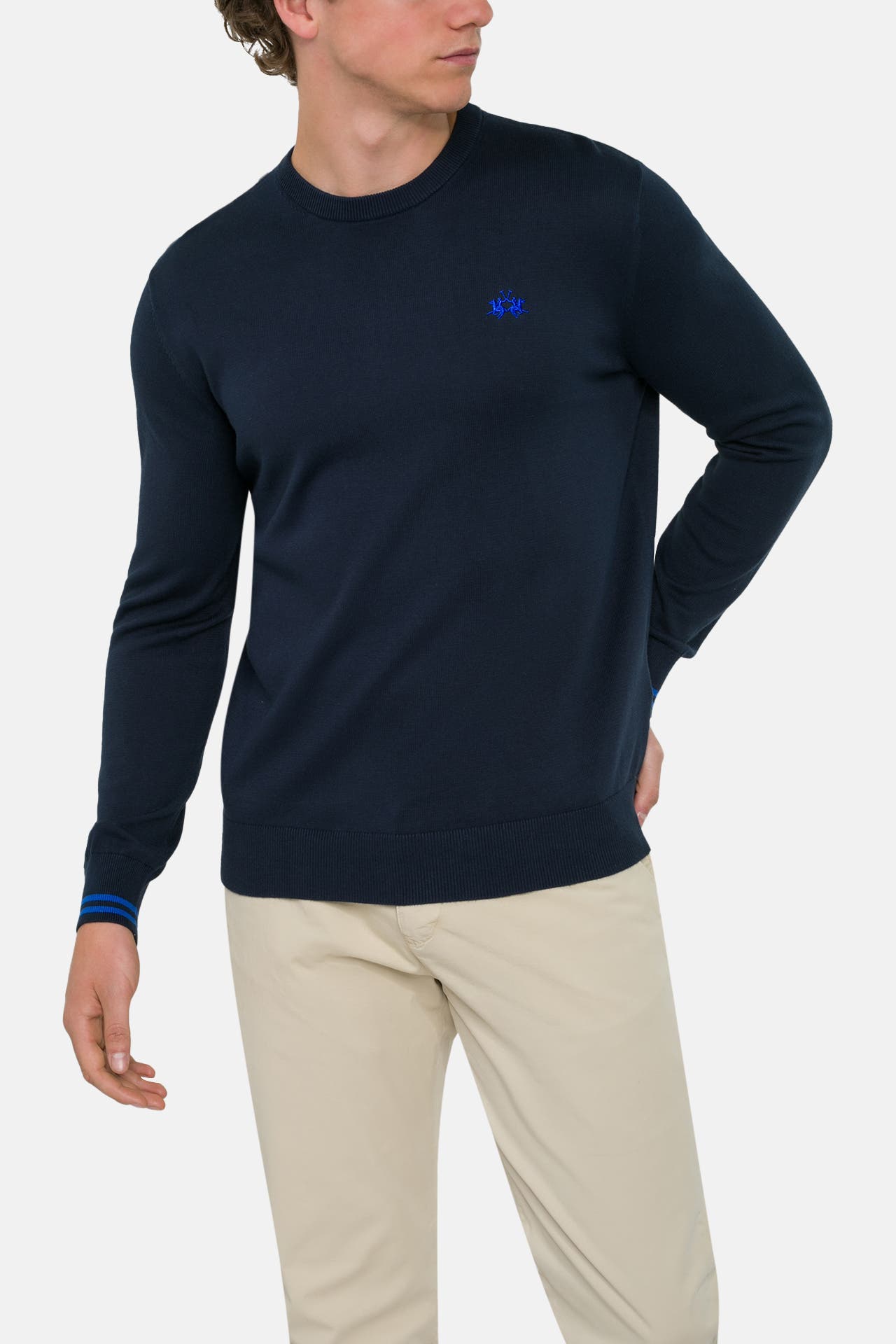 LA MARTINA Strickpullover navy, Bild 1