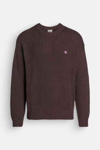 CHAMPION Strickpullover dunkelbraun