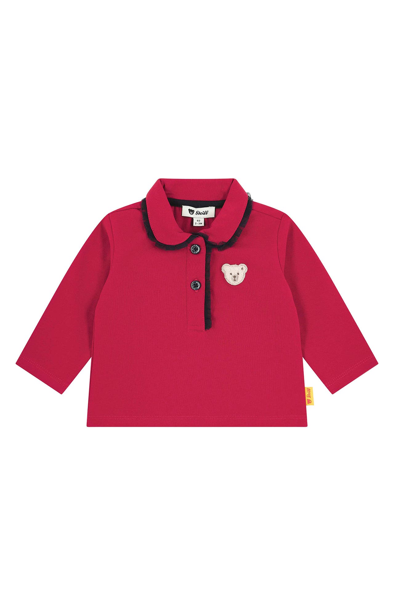 STEIFF Langarm-Polo rot, Bild 1