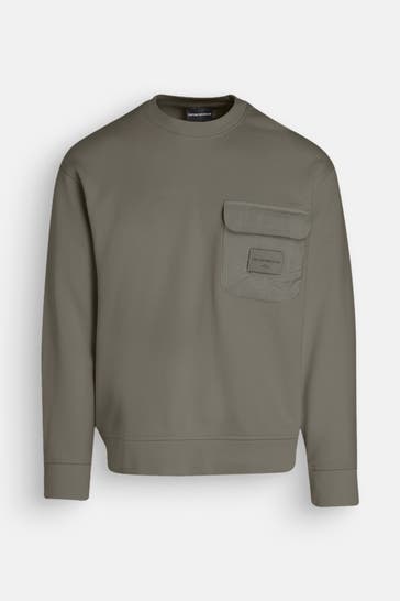 EMPORIO ARMANI Sweatshirt graugrün