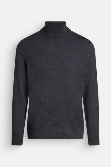 MARC O'POLO Wollpullover dunkelgrau