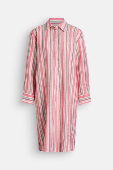 GANT Leinen-Kleid gestreift