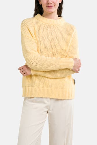HUGO Wollmix-Strickpullover 'Sloss' gelb