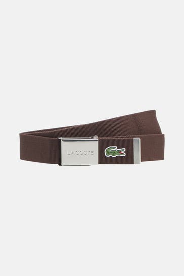 LACOSTE Gürtel dunkelbraun