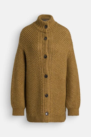 CLOSED Wollmix-Strickjacke khaki