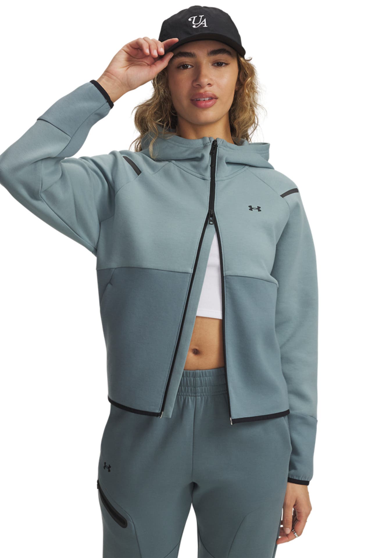 UNDER ARMOUR Sweatjacke 'Unstoppable' türkis, Bild 1