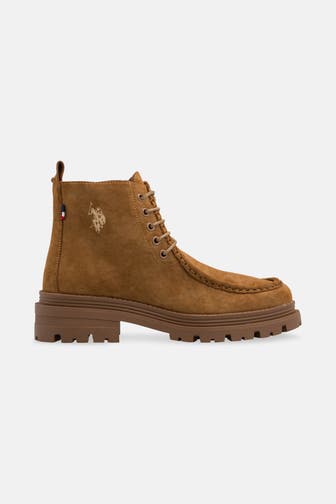 U.S. POLO ASSN. Schnürstiefeletten 'Alicya' camel