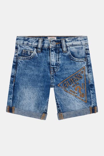 GUESS Jeansshorts blau