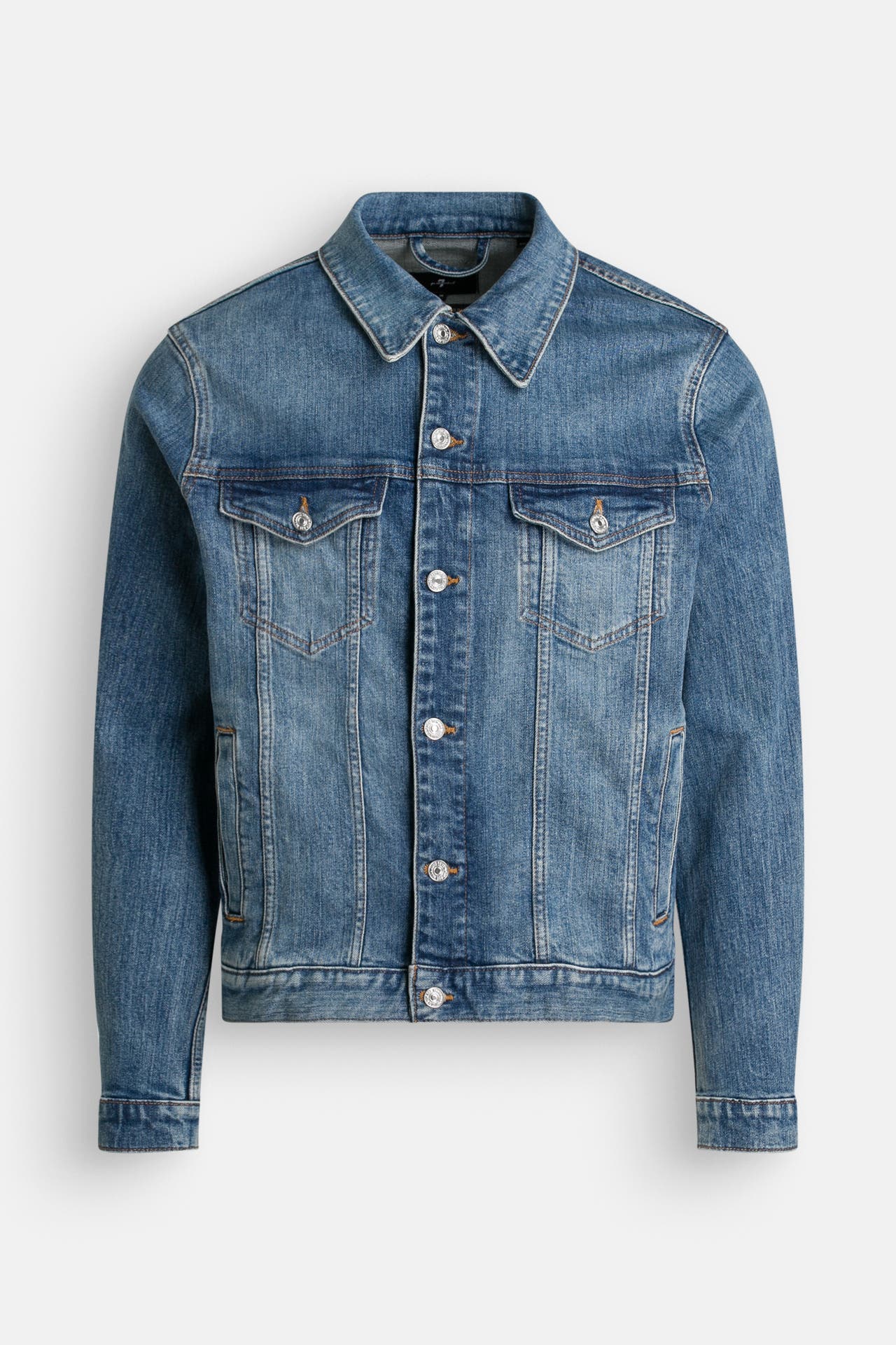 7 FOR ALL MANKIND Jeansjacke 'Perfect' blau, Bild 1